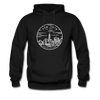 New York Hoodie - State Design Unisex New York Hooded Sweatshirt - black