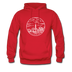 New York Hoodie - State Design Unisex New York Hooded Sweatshirt - red