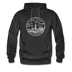 New York Hoodie - State Design Unisex New York Hooded Sweatshirt - charcoal gray