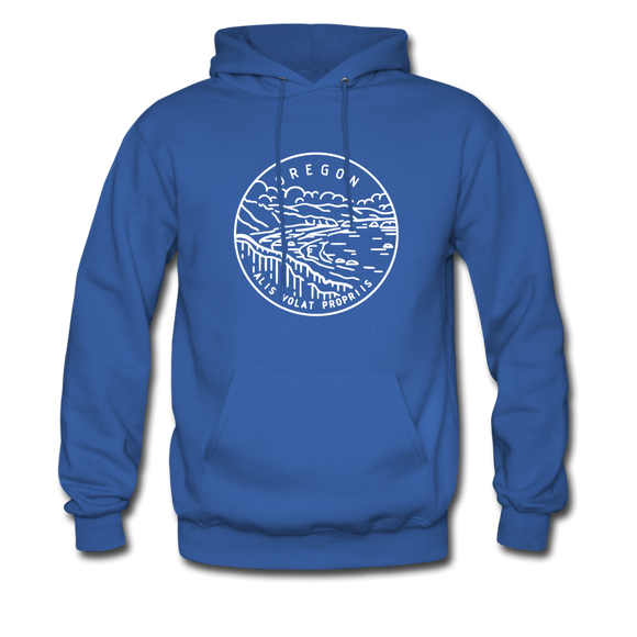 Oregon Hoodie - State Design Unisex Oregon Hooded Sweatshirt - royal blue