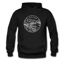 Oregon Hoodie - State Design Unisex Oregon Hooded Sweatshirt - black