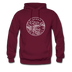 Oregon Hoodie - State Design Unisex Oregon Hooded Sweatshirt - burgundy