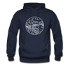 Oregon Hoodie - State Design Unisex Oregon Hooded Sweatshirt - navy