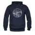 Oregon Hoodie - State Design Unisex Oregon Hooded Sweatshirt - navy