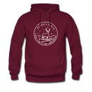 Pennsylvania Hoodie - State Design Unisex Pennsylvania Hooded Sweatshirt - burgundy