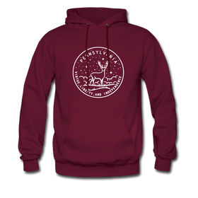 Pennsylvania Hoodie - State Design Unisex Pennsylvania Hooded Sweatshirt - burgundy