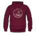 Pennsylvania Hoodie - State Design Unisex Pennsylvania Hooded Sweatshirt - burgundy