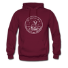Pennsylvania Hoodie - State Design Unisex Pennsylvania Hooded Sweatshirt - burgundy