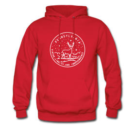 Pennsylvania Hoodie - State Design Unisex Pennsylvania Hooded Sweatshirt - red