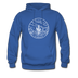 Texas Hoodie - State Design Unisex Texas Hooded Sweatshirt - royal blue