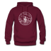 Texas Hoodie - State Design Unisex Texas Hooded Sweatshirt - burgundy