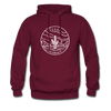 Texas Hoodie - State Design Unisex Texas Hooded Sweatshirt - burgundy