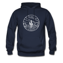 Texas Hoodie - State Design Unisex Texas Hooded Sweatshirt - navy