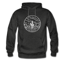 Texas Hoodie - State Design Unisex Texas Hooded Sweatshirt - charcoal gray