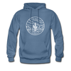 Texas Hoodie - State Design Unisex Texas Hooded Sweatshirt - denim blue