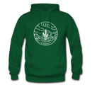 Texas Hoodie - State Design Unisex Texas Hooded Sweatshirt - forest green