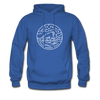 North Dakota Hoodie - State Design Unisex North Dakota Hooded Sweatshirt - royal blue