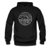North Dakota Hoodie - State Design Unisex North Dakota Hooded Sweatshirt - black