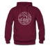 North Dakota Hoodie - State Design Unisex North Dakota Hooded Sweatshirt - burgundy