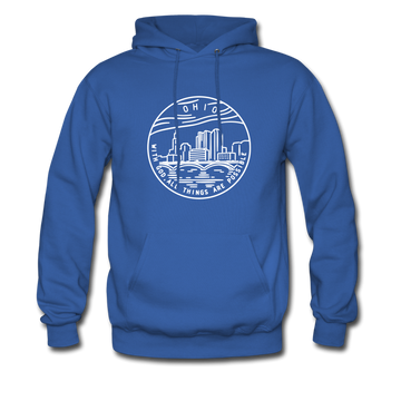 Ohio Hoodie - State Design Unisex Ohio Hooded Sweatshirt - royal blue