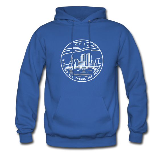 Ohio Hoodie - State Design Unisex Ohio Hooded Sweatshirt - royal blue