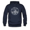 Ohio Hoodie - State Design Unisex Ohio Hooded Sweatshirt - navy