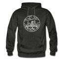 Ohio Hoodie - State Design Unisex Ohio Hooded Sweatshirt - charcoal gray