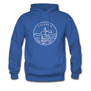 Oklahoma Hoodie - State Design Unisex Oklahoma Hooded Sweatshirt - royal blue