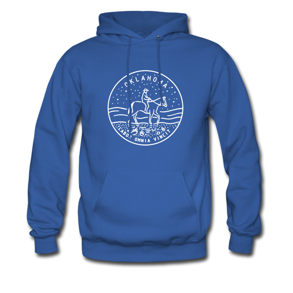 Oklahoma Hoodie - State Design Unisex Oklahoma Hooded Sweatshirt - royal blue
