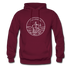 Oklahoma Hoodie - State Design Unisex Oklahoma Hooded Sweatshirt - burgundy