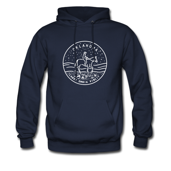 Oklahoma Hoodie - State Design Unisex Oklahoma Hooded Sweatshirt - navy