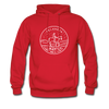 Oklahoma Hoodie - State Design Unisex Oklahoma Hooded Sweatshirt - red
