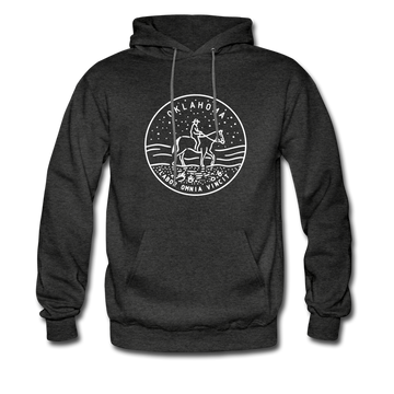 Oklahoma Hoodie - State Design Unisex Oklahoma Hooded Sweatshirt - charcoal gray
