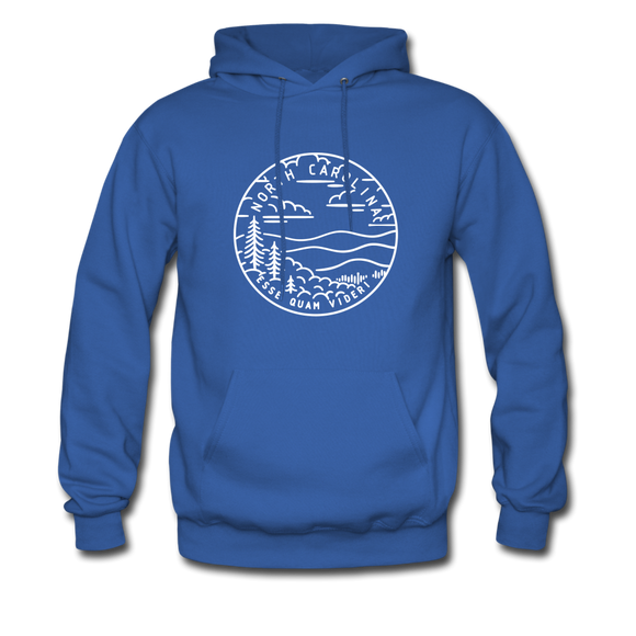 North Carolina Hoodie - State Design Unisex North Carolina Hooded Sweatshirt - royal blue