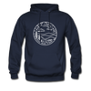 North Carolina Hoodie - State Design Unisex North Carolina Hooded Sweatshirt - navy