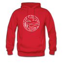 North Carolina Hoodie - State Design Unisex North Carolina Hooded Sweatshirt - red