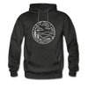 North Carolina Hoodie - State Design Unisex North Carolina Hooded Sweatshirt - charcoal gray