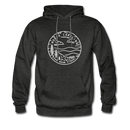 North Carolina Hoodie - State Design Unisex North Carolina Hooded Sweatshirt - charcoal gray
