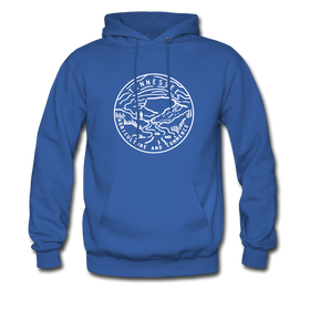 Tennessee Hoodie - State Design Unisex Tennessee Hooded Sweatshirt - royal blue