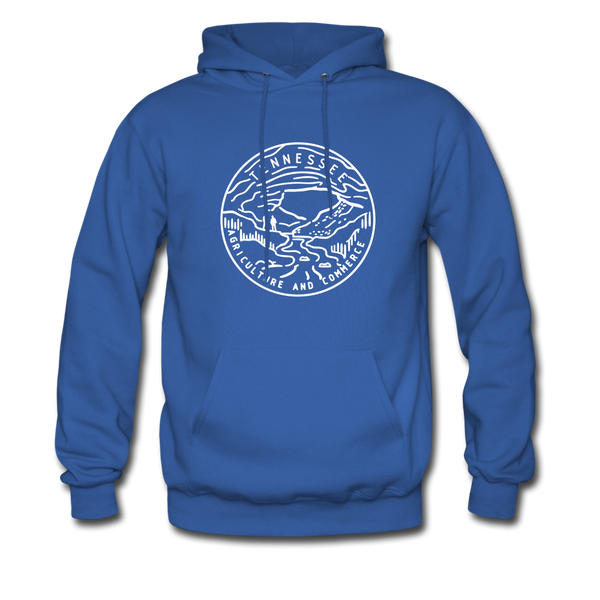 Tennessee Hoodie - State Design Unisex Tennessee Hooded Sweatshirt - royal blue