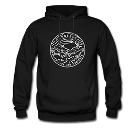 Tennessee Hoodie - State Design Unisex Tennessee Hooded Sweatshirt - black