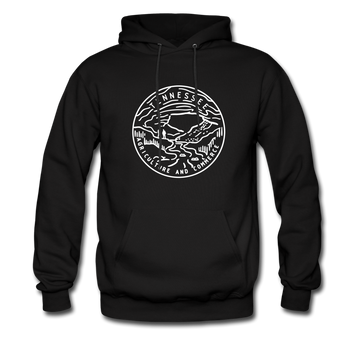 Tennessee Hoodie - State Design Unisex Tennessee Hooded Sweatshirt - black