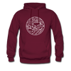 Tennessee Hoodie - State Design Unisex Tennessee Hooded Sweatshirt - burgundy