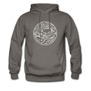 Tennessee Hoodie - State Design Unisex Tennessee Hooded Sweatshirt - asphalt gray