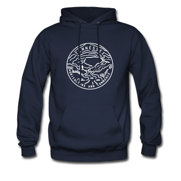 Tennessee Hoodie - State Design Unisex Tennessee Hooded Sweatshirt - navy