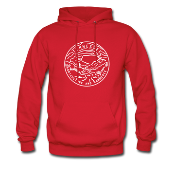 Tennessee Hoodie - State Design Unisex Tennessee Hooded Sweatshirt - red