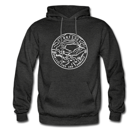 Tennessee Hoodie - State Design Unisex Tennessee Hooded Sweatshirt - charcoal gray