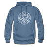Tennessee Hoodie - State Design Unisex Tennessee Hooded Sweatshirt - denim blue