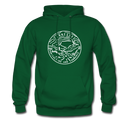 Tennessee Hoodie - State Design Unisex Tennessee Hooded Sweatshirt - forest green