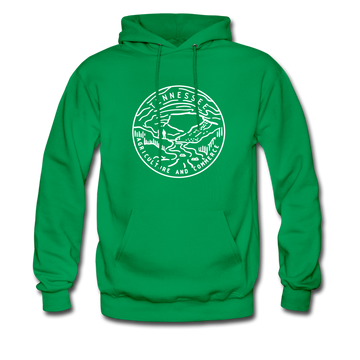 Tennessee Hoodie - State Design Unisex Tennessee Hooded Sweatshirt - kelly green